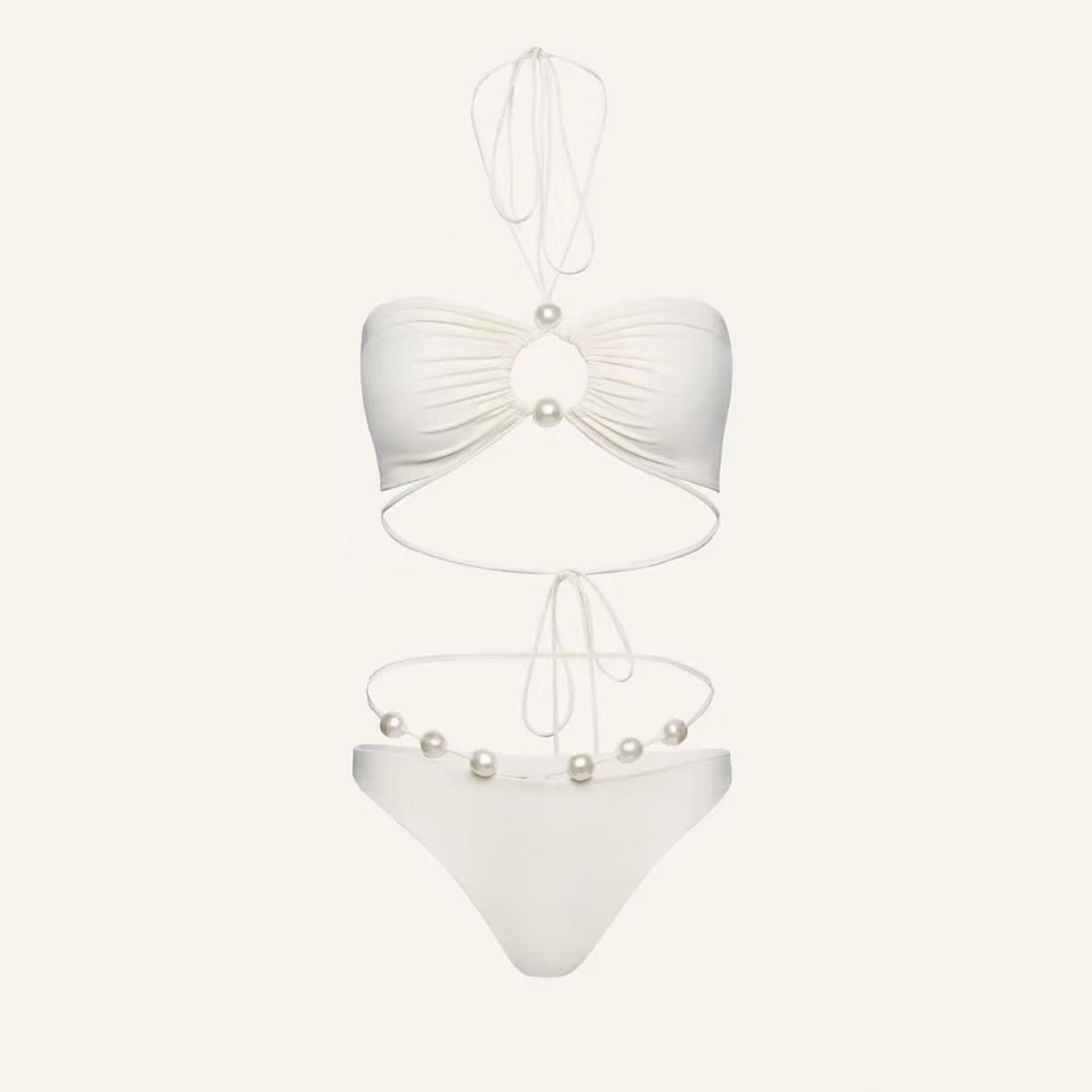 Pearl Goddess Halter Bikini - Glimmer Gleam - 
