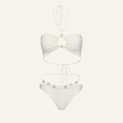 Pearl Goddess Halter Bikini - Glimmer Gleam - 